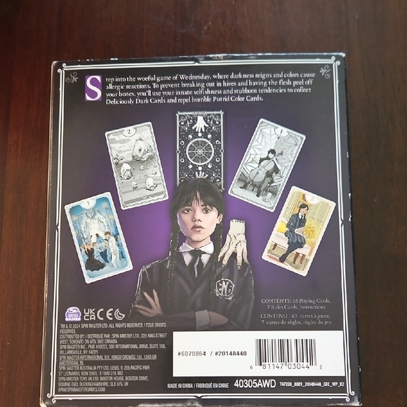 Wednesday Card Game with Colorful Design - Picture 2 of 3